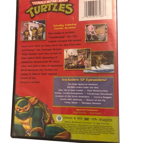 Teenage Mutant Ninja Turtles - Original Series Season 4 (DVD) 12 episodes - Picture 2 of 12